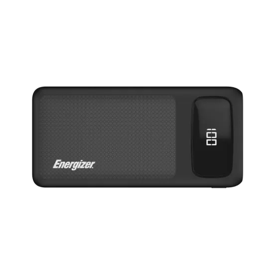 Energizer power bank 10000mah 2USB-A + one USB-C 20W- Black