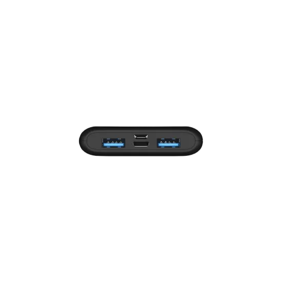 Energizer power bank 10000mah 2USB-A + one USB-C 20W- Black