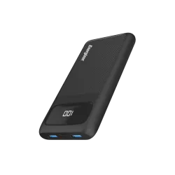 Energizer power bank 10000mah 2USB-A + one USB-C 20W- Black