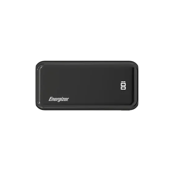 Energizer power bank 20000mah 2USB-A + one USB-C 22.5W- Black