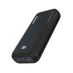 Energizer power bank 20000mah 2USB-A + one USB-C 22.5W- Black