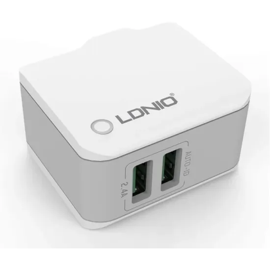 LDNIO A2203 Lightning Travel Fast Charger with 2 USB Ports