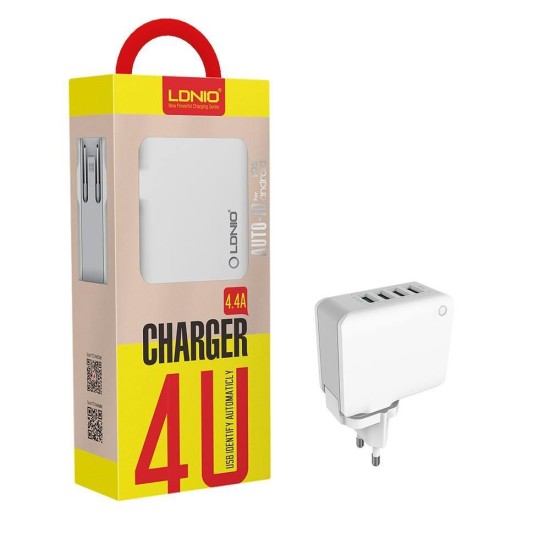 LDNIO – A4403 4USB Fast Charger with Type-C Cable