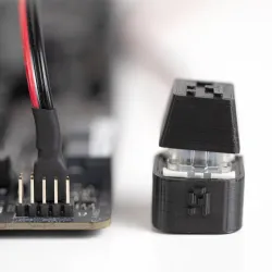 AHW PC External Power Start On/Off Button Blue Switch 3D Printed 1.65M Cable AHW PC External Power Start On/Off Button Blue Switch 3D Printed 1.65M Cable