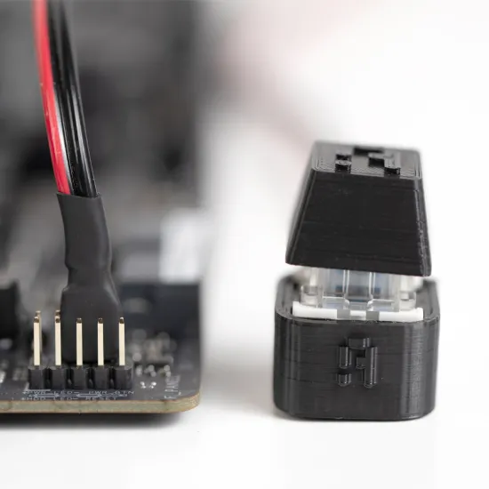 AHW PC External Power Start On/Off Button Blue Switch 3D Printed 1.65M Cable