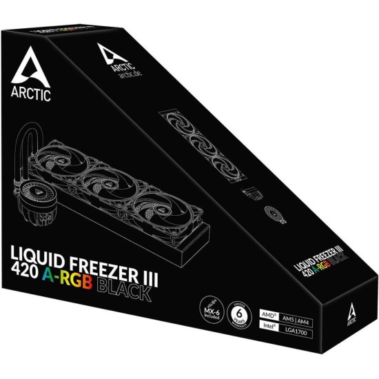 ARCTIC Liquid Freezer III 420mm RGB CPU Liquid Cooler - Black