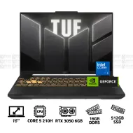 ASUS TUF F16 FX607VJB-RL123W Core 5 210H 16GB RAM 512GB SSD RTX 3050 6GB Graphics 16" FHD 144HZ WIN 11