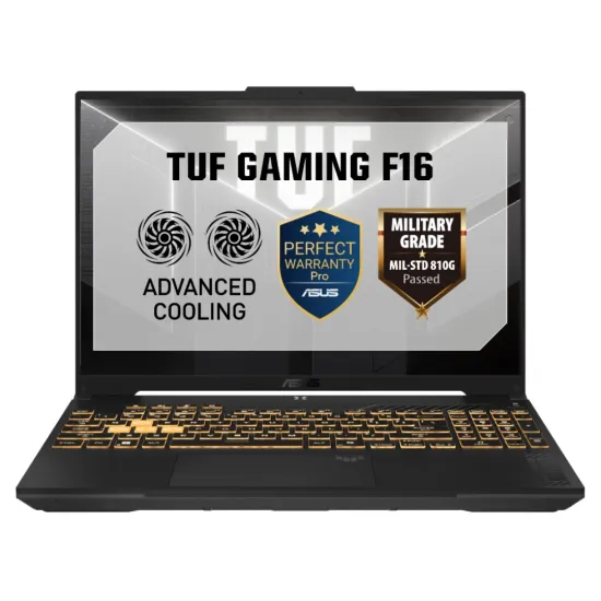 ASUS TUF F16 FX607VJB-RL123W Core 5 210H 16GB RAM 512GB SSD RTX 3050 6GB Graphics 16" FHD 144HZ WIN 11