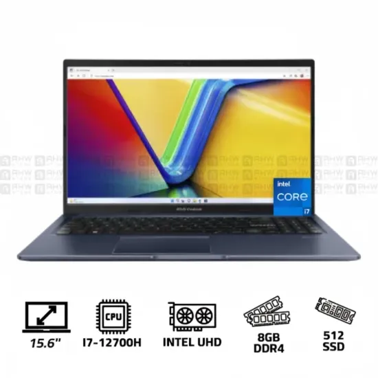 ASUS Vivobook 15 X1502 Laptop i7-12700H 8GB DDR4 512GB SSD Intel UHD Graphics 15.6" FHD 60Hz Win 11 