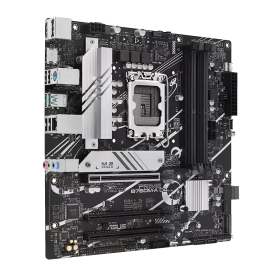 Asus Prime B760M-A D4 DDR4 LGA1700 M-ATX Motherboard Black