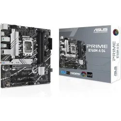 Asus Prime B760M-A D4 DDR4 LGA1700 M-ATX Motherboard Black