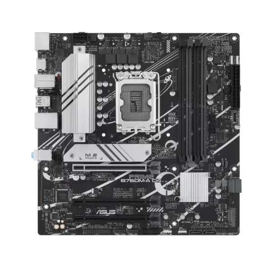 Asus Prime B760M-A D4 DDR4 LGA1700 M-ATX Motherboard Black