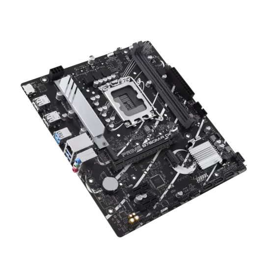 Asus Prime B760M-R D4 DDR4 LGA1700 M-ATX Motherboard Black