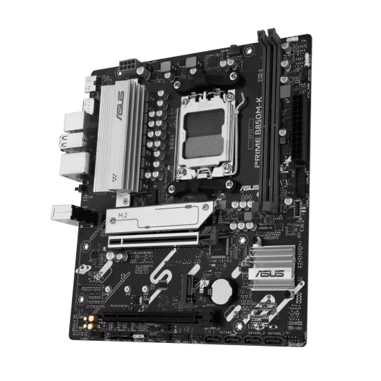 Asus Prime B850M-K DDR5 AM5 M-ATX Motherboard Black