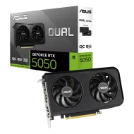 ASUS Dual GeForce RTX 5050 8GB GDDR6 OC Graphics Card Black