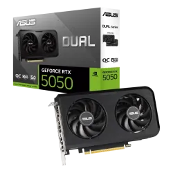 ASUS Dual GeForce RTX 5050 8GB GDDR6 OC Graphics Card Black