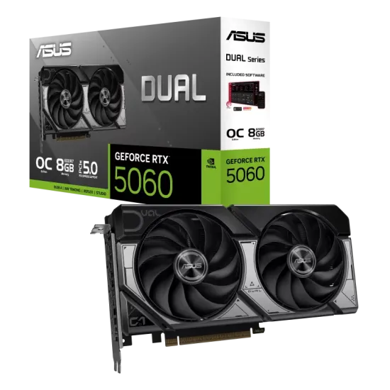 ASUS Dual GeForce RTX 5060 8GB GDDR7 OC Graphics Card