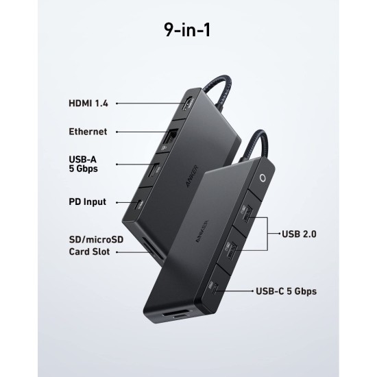 Anker 552 USB-C PD Hub 9-in-1 - A8373