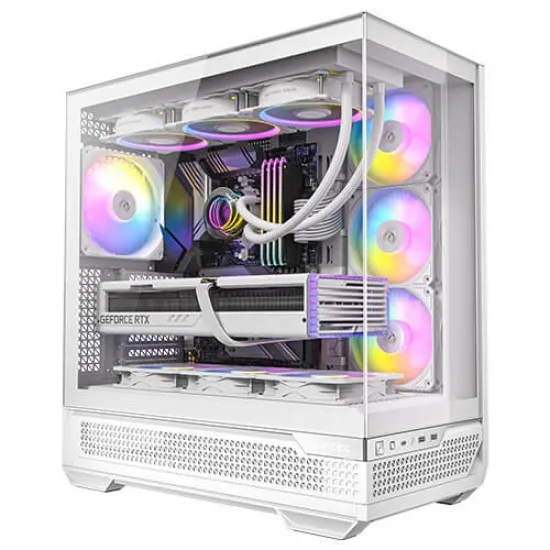 Antec C7 ARGB Mid Tower E-ATX Case 4 Fan White