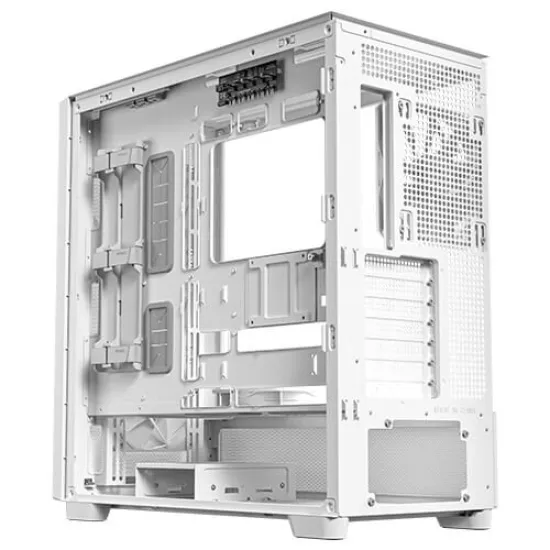 Antec Flux Mesh Mid Tower E-ATX Case 5 Fan White