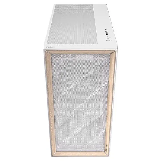 Antec Flux Mesh Mid Tower E-ATX Case 5 Fan White
