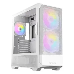 Antec NX416L ARGB Mid Tower ATX Case 3 Fan White