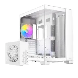 Antec C8 ARGB Full Tower E-ATX Case 3 Fan White + Antec GSK GSK850 80+ Gold Full Modular ATX 3.1