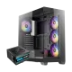 Antec CX300 Mid Tower Case 4 Fan RGB Black + Antec Atom V650 Power Supply 