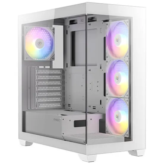 Antec CX300 Mid Tower Case 4 Fan ARGB White + Antec Atom B750 80+ Bronze Power Supply