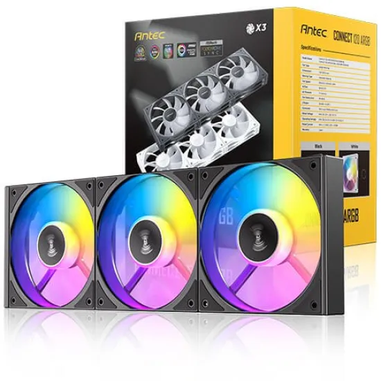 Antec C120 3 FANS ARGB Black