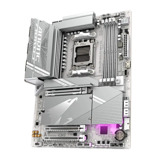 Gigabyte X870 AORUS ELITE WIFI7 ICE DDR5 AM5 ATX Motherboard White