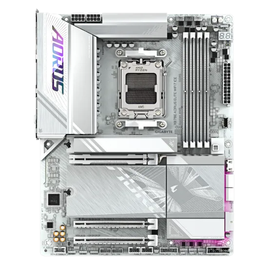 Gigabyte X870E AORUS ELITE WIFI7 ICE DDR5 AM5 ATX Motherboard White