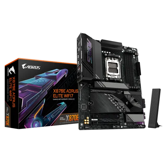 Gigabyte X870E AORUS ELITE WIFI7 AM5 ATX Motherboard Black