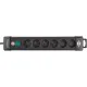 Brennenstuhl Premium-Line Power Strip with 6 Sockets 3M Cable with Switch Black