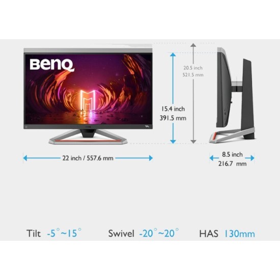 BenQ EX2510S MOBIUZ 1ms IPS 165Hz Gaming Monitor