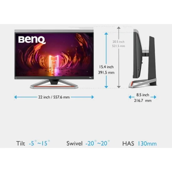 BenQ MOBIUZ EX2510S Gaming Monitor 24.5 Inch IPS FHD 165Hz 1Ms Black