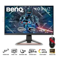 BenQ MOBIUZ EX2710S Gaming Monitor 27 Inch IPS FHD 165Hz 1Ms Black + HP X220 Gaming Mouse (Gift)