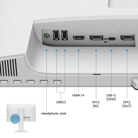 BenQ GW2486TC Office Monitor 24 Inch IPS FHD 100Hz 5ms USB C Charger White