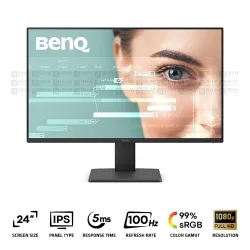BenQ GW2491 Office Monitor 24 Inch IPS FHD 100Hz 5Ms Black + HP 150 Wireless Mouse (Gift)