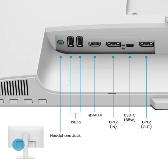 BenQ GW2786TC Office Monitor 27 Inch IPS FHD 100Hz 5ms USB C Charger White