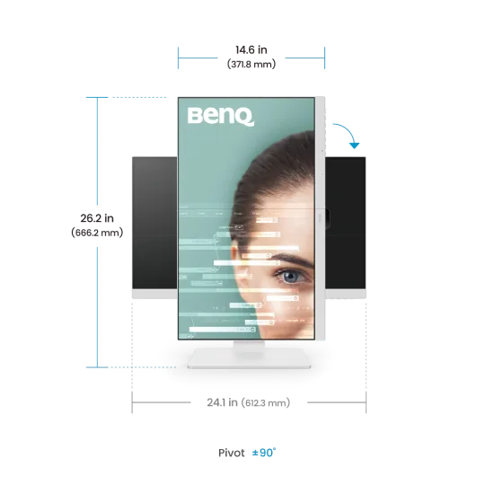 BenQ GW2786TC Office Monitor 27 Inch IPS FHD 100Hz 5ms USB C Charger White