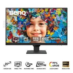 BenQ GW2790 Designer Monitor 27 Inch IPS FHD 100Hz 5Ms Black + HP 150 Wireless Mouse (Gift)