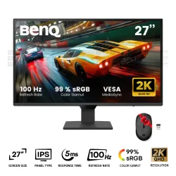 BenQ GW2790Q Office Monitor 27 Inch IPS 2K 100Hz 5Ms Black + HP 150 Wireless Mouse (Gift)