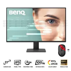 BenQ GW2791 Office Monitor 27 Inch IPS FHD 100Hz 5Ms Black + HP 150 Wireless Mouse (Gift)
