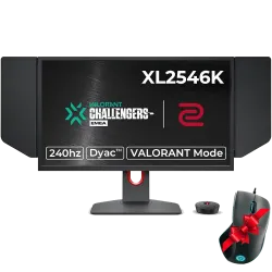 BenQ ZOWIE XL2546K 24.5 Inch TN 1080p 240Hz DyAc+ Gaming Monitor + Lenovo M500 Gaming Mouse (Gift)