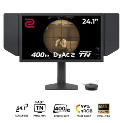 BenQ ZOWIE XL2566X+ Gaming Monitor 24 Inch Fast TN FHD 400Hz Black + HP X220 Gaming Mouse (Gift)