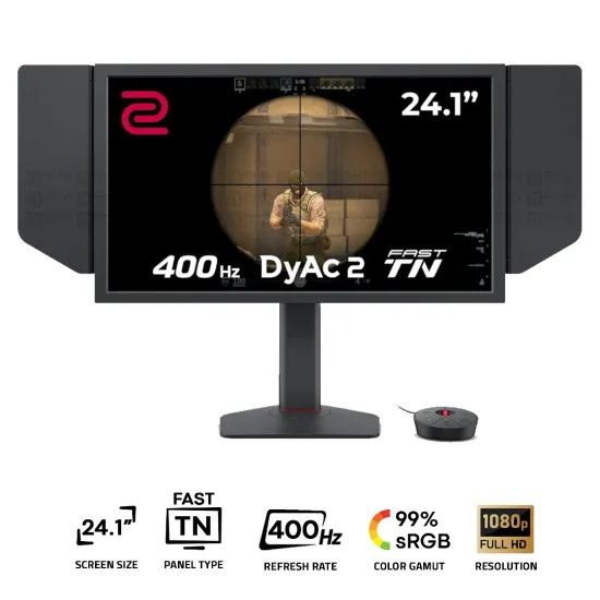 BenQ ZOWIE XL2566X+ Gaming Monitor 24 Inch Fast TN FHD 400Hz Black