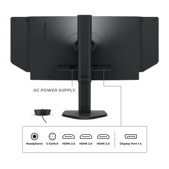BenQ ZOWIE XL2566X+ Gaming Monitor 24 Inch Fast TN FHD 400Hz Black