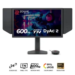 BenQ ZOWIE XL2586X+ Esports Gaming Monitor 24 Inch Fast TN FHD 600Hz Black