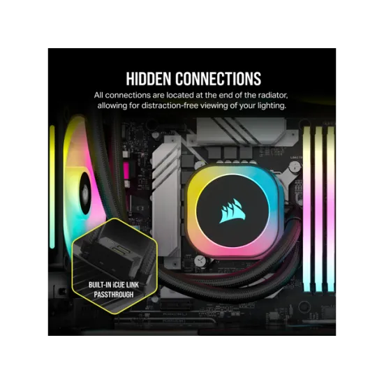 Corsair iCUE Link H170I LCD Liquid Cooler RGB 420mm - Black